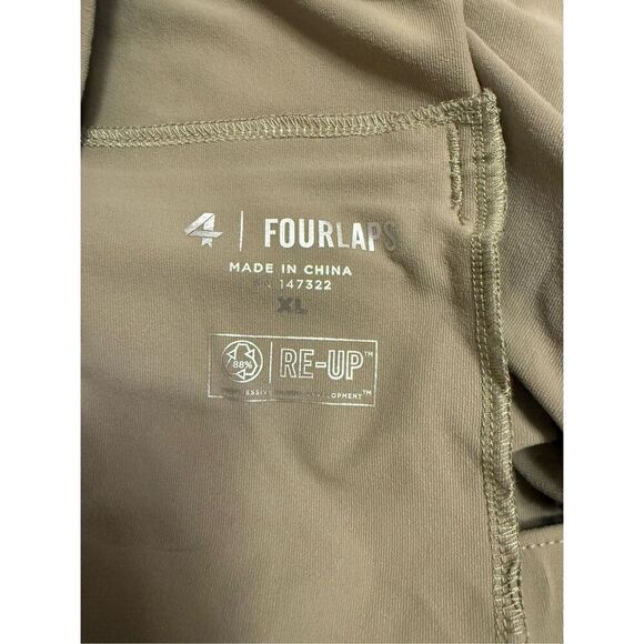 Four Laps Equip Short Size Medium Men's Athletic Fit Khaki Recycled - Picture 10 of 11